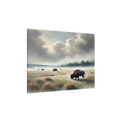 Misty Plains | Frameless Canvas Print